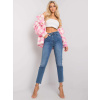 Modré dámske džínsy s vysokým pásom MR-SP-251.60P-blue 26 Modré dámske džínsy s vysokým pásom MR-SP-251.60P-blue 26