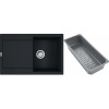 Franke Maris žulový drez s odkvapkávacou vložkou 78x50 cm čierna 114.0741.972 Franke Maris žulový drez s odkvapkávacou vložkou 78x50 cm čierna 114.0741.972