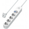COLORWAY COLORWAY Prodlužovací napájecí přívod/ 4x Schuko/ 2x USB-C 20W/ 2x USB-A/ kabel 2m COLORWAY COLORWAY Prodlužovací napájecí přívod/ 4x Schuko/ 2x USB-C 20W/ 2x USB-A/ kabel 2m