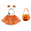 SET MALÁ TEKVICA SUKŇA TAŠKA ČELENKA HALLOWEEN PÁRTY KOSTÝM SET MALÁ TEKVICA SUKŇA TAŠKA ČELENKA HALLOWEEN PÁRTY KOSTÝM