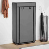 zahrada-XL Regál na topánky s látkovým krytom, sivý 58x28x106 cm 282430 zahrada-XL Regál na topánky s látkovým krytom, sivý 58x28x106 cm 282430