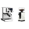 Rancilio Silvia BC PID, white + Eureka Mignon Silenzio 55, BL white Rancilio Silvia BC PID, white + Eureka Mignon Silenzio 55, BL white