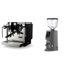Rocket Espresso Bicocca, black + Eureka Atom W 65, grey Rocket Espresso Bicocca, black + Eureka Atom W 65, grey