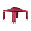 Uniprodo Záhradný altánok - 3 x 4 m - 160 g/m² - vínový UNI PERGOLA 3X4RF Uniprodo Záhradný altánok - 3 x 4 m - 160 g/m² - vínový UNI PERGOLA 3X4RF