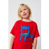 Detské bavlnené tričko Bobo Choses Chair 225AC005 červená 123/134 Detské bavlnené tričko Bobo Choses Chair 225AC005 červená 123/134