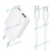 Nabíjačka BOROFONE BN25 (Ultra Thin) USB TYP-C (QC3.0) PD 30W biela Nabíjačka BOROFONE BN25 (Ultra Thin) USB TYP-C (QC3.0) PD 30W biela