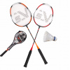 Sada na bedminton Sportvida čierna 4 diely rakety a loptička Sada na bedminton Sportvida čierna 4 diely rakety a loptička