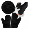 Silikónové Kuchynské Rukavice Čierne TEPLUVZDORNÉ do Rúry 2ks Silikónové Kuchynské Rukavice Čierne TEPLUVZDORNÉ do Rúry 2ks