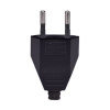 Vidlica plochá priama 2,5A/230V čierna IP20 P60B SOLIGHT Vidlica plochá priama 2,5A/230V čierna IP20 P60B SOLIGHT