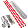 Vevor Betónové hladidlo 1200×200 mm s držiakom a nastaviteľnou tyčou 3×1.8m SNMZ1200X200ZH001V0 Vevor Betónové hladidlo 1200×200 mm s držiakom a nastaviteľnou tyčou 3×1.8m SNMZ1200X200ZH001V0