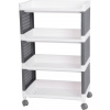 Regál Strend Pro Rolly, plastový, 4 police, 49x29x75,5 cm, na kolieskach Regál Strend Pro Rolly, plastový, 4 police, 49x29x75,5 cm, na kolieskach