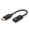 Digitus Adaptérový kabel DisplayPort, DP - HDMI typ A M / F, 0,15 m, s blokováním, kompatibilní s DP 1.1a, CE, bl AK-340400-001-S Digitus Adaptérový kabel DisplayPort, DP - HDMI typ A M / F, 0,15 m, s blokováním, kompatibilní s DP 1.1a, CE, bl AK-340400-001-S