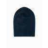 Ombre Men's cotton knit winter beanie hat - navy blue modrá One size Ombre 5902228999584 Ombre Men's cotton knit winter beanie hat - navy blue modrá One size Ombre 5902228999584