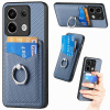 Ring Holder kryt Carbon Card na Xiaomi Redmi Note 13 Pro+ - Modrá Ring Holder kryt Carbon Card na Xiaomi Redmi Note 13 Pro+ - Modrá