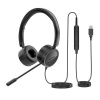 New Bee NB-H360 káblové slúchadlá s mikrofónom, čierne USB A New Bee NB-H360 káblové slúchadlá s mikrofónom, čierne USB A