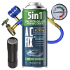 Plyn do klimatizácie R134a AC FIX 5v1 Olej UV Tesniaci prostriedok Hadica Baterka Plyn do klimatizácie R134a AC FIX 5v1 Olej UV Tesniaci prostriedok Hadica Baterka