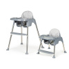 Vysoká sivá stolička na kŕmenie 2 v 1, Multi__HC-135 GRAY Vysoká sivá stolička na kŕmenie 2 v 1, Multi__HC-135 GRAY