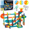 MAGNETICKÉ STAVEBNÉ BLOKY 3D S LED OSVETLENÍM GULIČKOVÁ DRÁHA 110 DIELOV MAGNETICKÉ STAVEBNÉ BLOKY 3D S LED OSVETLENÍM GULIČKOVÁ DRÁHA 110 DIELOV
