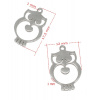 Závěsný přívěsek sova 18x12mm - 1Ks+ - Nerez RL / 50Ks Závěsný přívěsek sova 18x12mm - 1Ks+ - Nerez RL / 50Ks