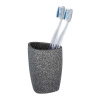 Sivý keramický pohárik na zubné kefky Wenko Pion Sivý keramický pohárik na zubné kefky Wenko Pion