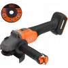 Akumulátorová uhlová brúska BLACK+DECKER BCG6L8N 115mm 18V (bez batérie a nabíjačky) + taška Akumulátorová uhlová brúska BLACK+DECKER BCG6L8N 115mm 18V (bez batérie a nabíjačky) + taška