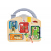 Hape Activity Board - Montessori doska so kaštieľmi Hape Activity Board - Montessori doska so kaštieľmi