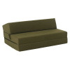 Kondela, Skladací matrac/kreslo, 2v1, olivová, VEDIS Kondela, Skladací matrac/kreslo, 2v1, olivová, VEDIS