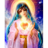 Diamantový obraz Panna Mária a srdce Diamantový obraz Panna Mária a srdce