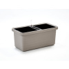 Samozavlažovací truhlík Berberis Duo sivý 78x39 cm Samozavlažovací truhlík Berberis Duo sivý 78x39 cm