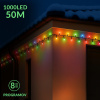 Vianočná led svetelná reťaz vonkajšia - programátor - 1000led - 50m multicolour Vianočná led svetelná reťaz vonkajšia - programátor - 1000led - 50m multicolour