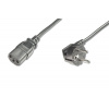 Digitus Napájecí kabel, CEE 7/7 (Typ-F), 90o úhlový - C13 M / F, 0,75m, H05VV-F3G 0,75qmm, bl AK-440109-008-S Digitus Napájecí kabel, CEE 7/7 (Typ-F), 90o úhlový - C13 M / F, 0,75m, H05VV-F3G 0,75qmm, bl AK-440109-008-S