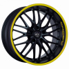 BARRACUDA Barracuda Voltec T6 7x17 4x100 ET33 Mattblack Puresports / Color Trim Gelb 73.1 BARRACUDA Barracuda Voltec T6 7x17 4x100 ET33 Mattblack Puresports / Color Trim Gelb 73.1