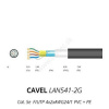 LAN kábel vonkajší CAVEL 541-2G, Cat5e, PVC+PE, F/UTP (FTP), čierny, 100m balenie LAN kábel vonkajší CAVEL 541-2G, Cat5e, PVC+PE, F/UTP (FTP), čierny, 100m balenie