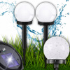 Záhradná lampa Guľa solárna LED 10 cm zapichovacia zemná biela SuperLED Záhradná lampa Guľa solárna LED 10 cm zapichovacia zemná biela SuperLED