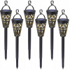 6x Solárna LED lampa Záhradná lampa zapichovacia stĺpiková lampa ažúrová 6x Solárna LED lampa Záhradná lampa zapichovacia stĺpiková lampa ažúrová