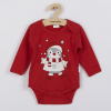 Dojčenské body s dlhým rukávom New Baby Winter Penguin Červená Dojčenské body s dlhým rukávom New Baby Winter Penguin Červená