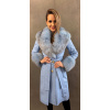 Max Original Leather Dámsky kožený kabát REBECCA FUR celeste (52 3XL) - Celeste - 52 Max Original Leather Dámsky kožený kabát REBECCA FUR celeste (52 3XL) - Celeste - 52