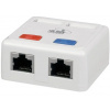 SOLARIX zásuvka, CAT5E, STP, 2 x RJ45, na omietku, biela SX288-5E-STP-WH SOLARIX zásuvka, CAT5E, STP, 2 x RJ45, na omietku, biela SX288-5E-STP-WH
