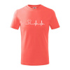 EKG zuby - Tričko detské bavlnené - 122 cm/6 rokov ( Korálová ) EKG zuby - Tričko detské bavlnené - 122 cm/6 rokov ( Korálová )