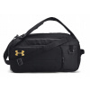 Tréningová taška unisex Under Armour UA Contain Duo SM BP Duffle - čierna Tréningová taška unisex Under Armour UA Contain Duo SM BP Duffle - čierna