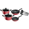 Tefal B243S987 Super Cook 9-dielna sada riadu - červená Tefal Tefal B243S987 Super Cook 9-dielna sada riadu - červená Tefal