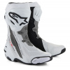 boty SUPERTECH R VENTED, ALPINESTARS (bílá/světle šedá/černá, perforovaná obšívk boty SUPERTECH R VENTED, ALPINESTARS (bílá/světle šedá/černá, perforovaná obšívk