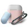 Elago Airpods Silicone Duo Hang Case - Pink/ White, Pastel Blue Elago Airpods Silicone Duo Hang Case - Pink/ White, Pastel Blue