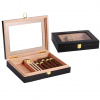 Humidor 8002-10 - Černá / dřevo Humidor 8002-10 - Černá / dřevo