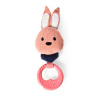 Hračka pískací králík s kroužkem Hračka pískací králík s kroužkem