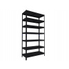 Kovový regál do skladu Biedrax 40 x 80 x 210 cm, čierny - 7 políc kovových Kovový regál do skladu Biedrax 40 x 80 x 210 cm, čierny - 7 políc kovových