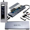 Puzdro na SSD disk M.2 hun 8v1 USB-C 3.1 BOUNN Puzdro na SSD disk M.2 hun 8v1 USB-C 3.1 BOUNN