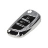 TPU obal pro klíč Peugeot, Citroen, 3-tlačítkový, carbon střírbrný SLEVA 20% TPU obal pro klíč Peugeot, Citroen, 3-tlačítkový, carbon střírbrný SLEVA 20%