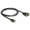 Delock HDMI / DVI kabel Zástrčka HDMI-A, DVI-D 24 plus 1pol. Zástrčka 1 m černá 85652 třížilový stíněný, pozlacené kontakty HDMI kabel Delock HDMI / DVI kabel Zástrčka HDMI-A, DVI-D 24 plus 1pol. Zástrčka 1 m černá 85652 třížilový stíněný, pozlacené kontakty HDMI kabel