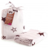 XKKO BMB Bambusová zavinovačka 120 × 120 - Natural Brown Stars + klipy na kočárek XKKO BMB Bambusová zavinovačka 120 × 120 - Natural Brown Stars + klipy na kočárek